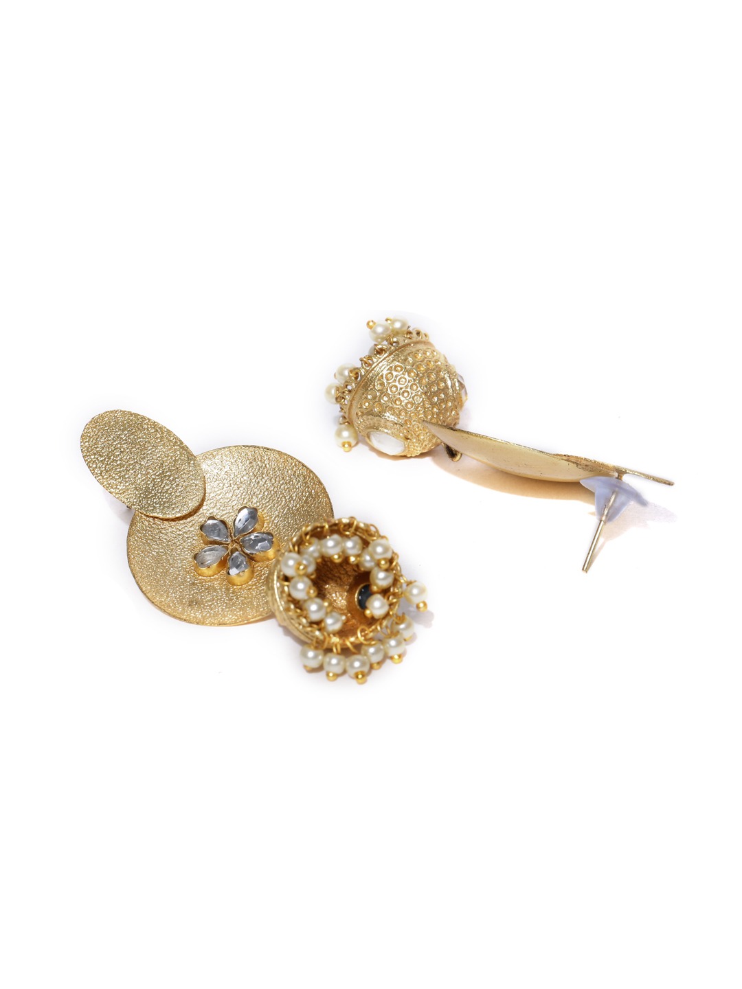 YouBella Gold-Plated Dome Shaped Jhumkas